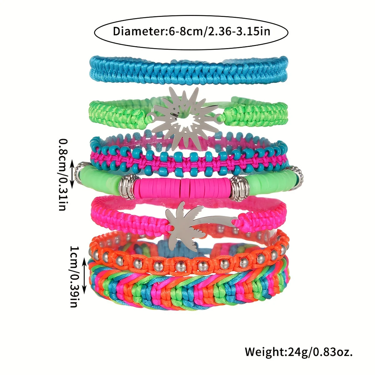 Ensemble de 7 bracelets bohème chic pour femme – Image 5