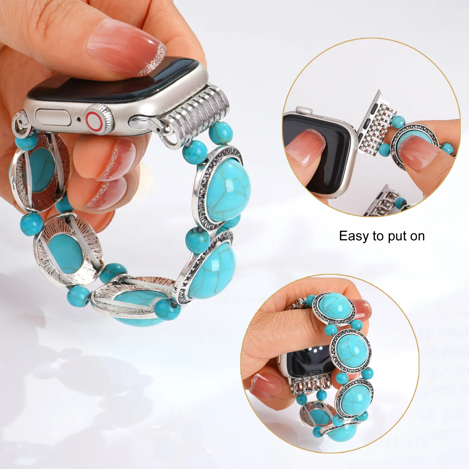 Bracelet de montre turquoise – Image 4