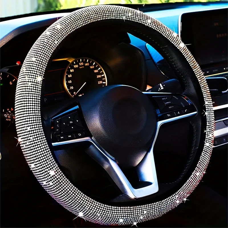 Housse de volant de voiture luxueuse et bling-bling - Extensible – Image 4