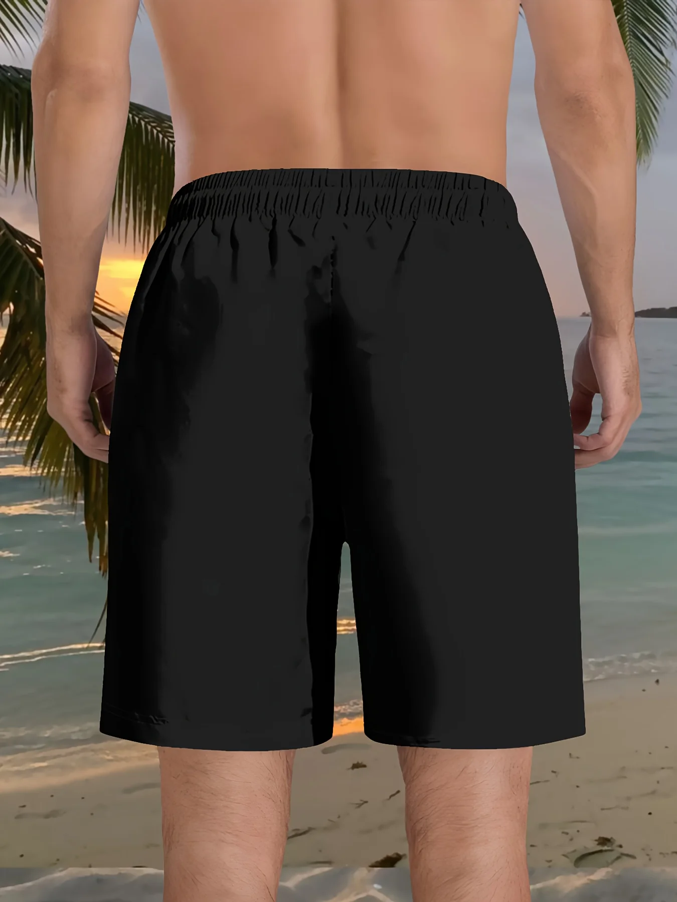 Short de plage homme imprimé canard 3D - Taille ajustable par cordon – Image 3