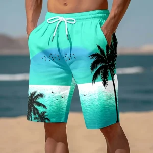 Short de sport hawaïen 3D