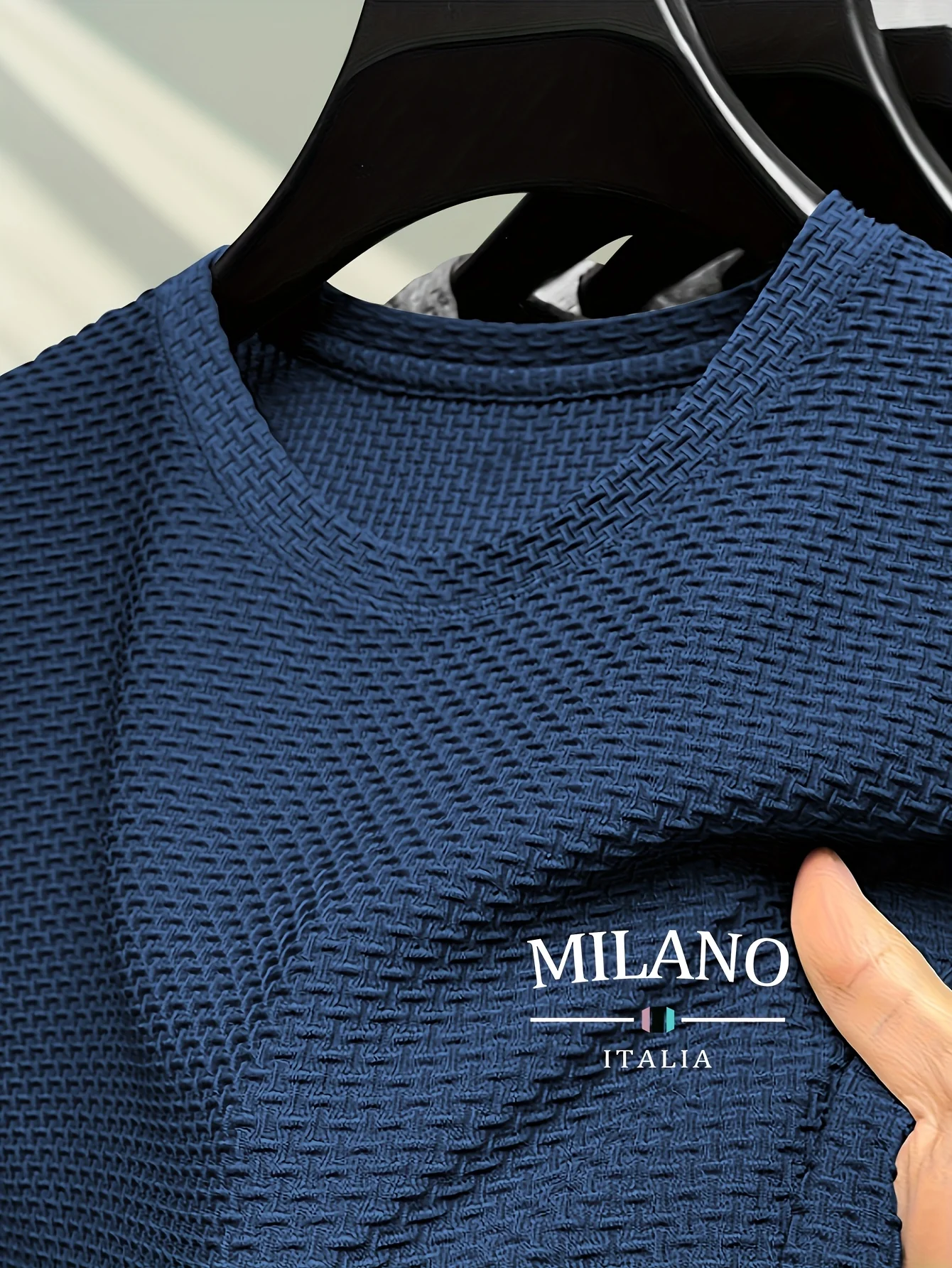 T-shirt à manches courtes et col ras du cou pour homme – Image 6