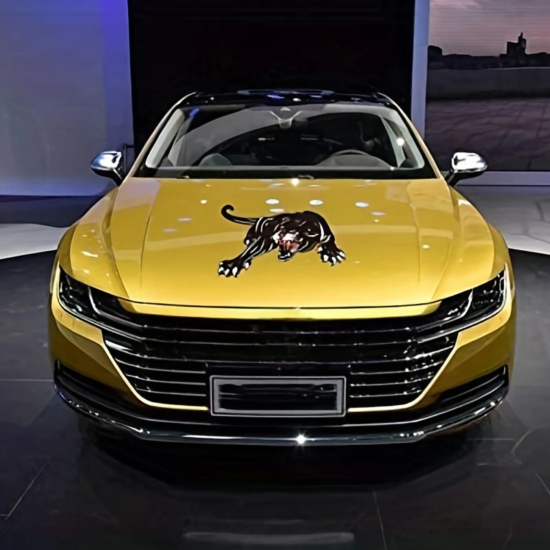 1 autocollant de capot de voiture Panthère Noire – Image 7