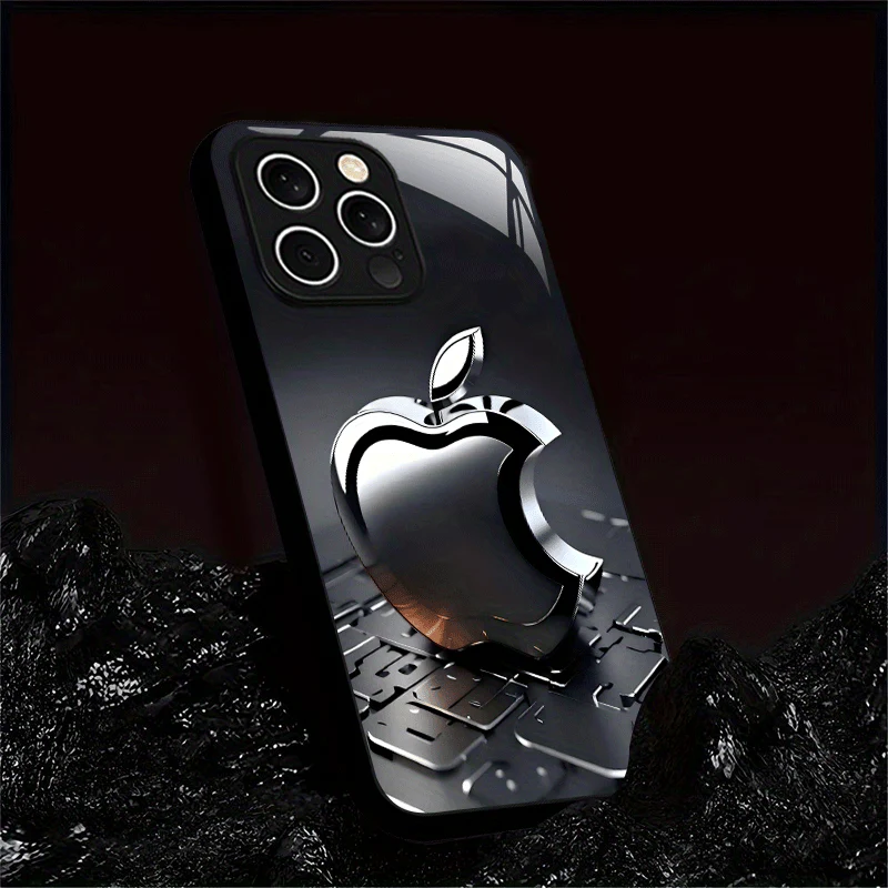 Coque en verre dépoli avec logo Apple – Image 7