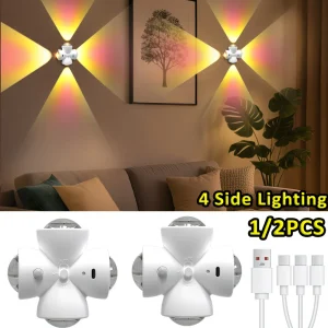 Veilleuses LED intelligentes à détecteur de mouvement USB