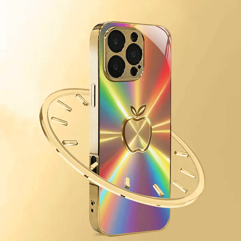 Coque en verre trempé avec motif pomme – Image 6