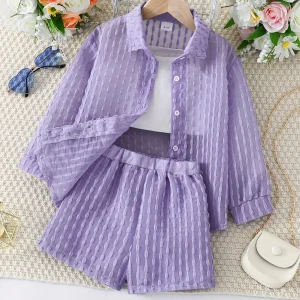 Ensemble trois pièces pour fille