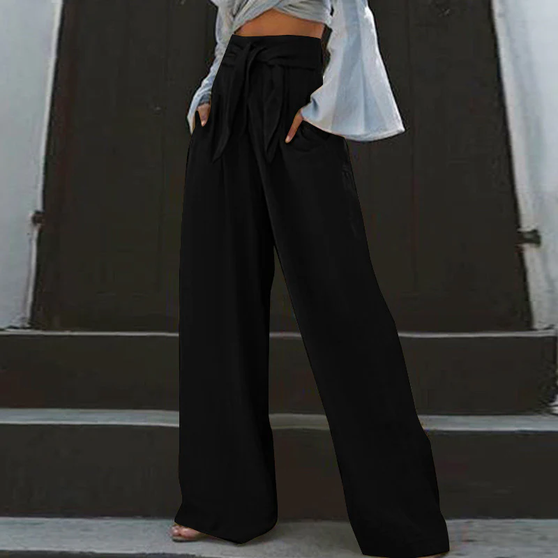 Pantalon décontracté ample grande taille style rétro – Image 5