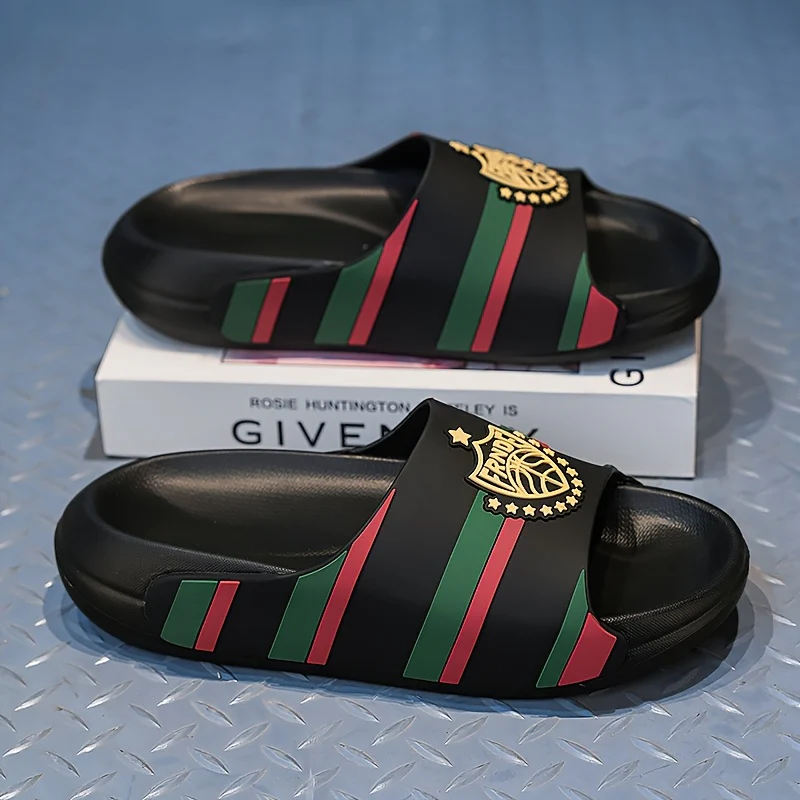 Claquettes élégantes à rayures pour homme – Image 7