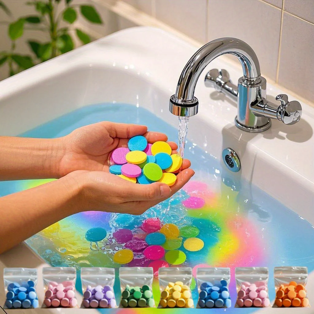 240 mini comprimés de sel de bain colorés de 3 g – Image 8