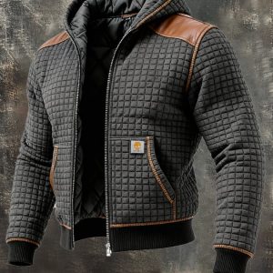 MAISON CLÉMENT PARIS™ | VESTE HOMME MATELASSÉE À CAPUCHE HIVER