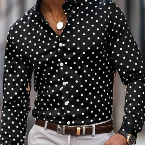 Chemise à manches longues imprimée