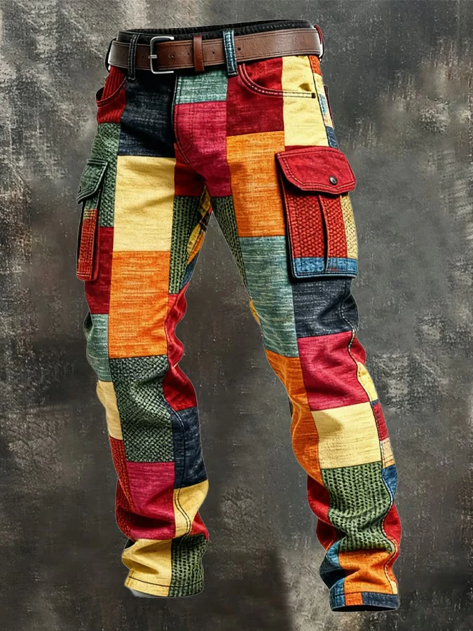 MAISON CLÉMENT PARIS™ | PANTALON CARGO HOMME PATCHWORK – Image 2