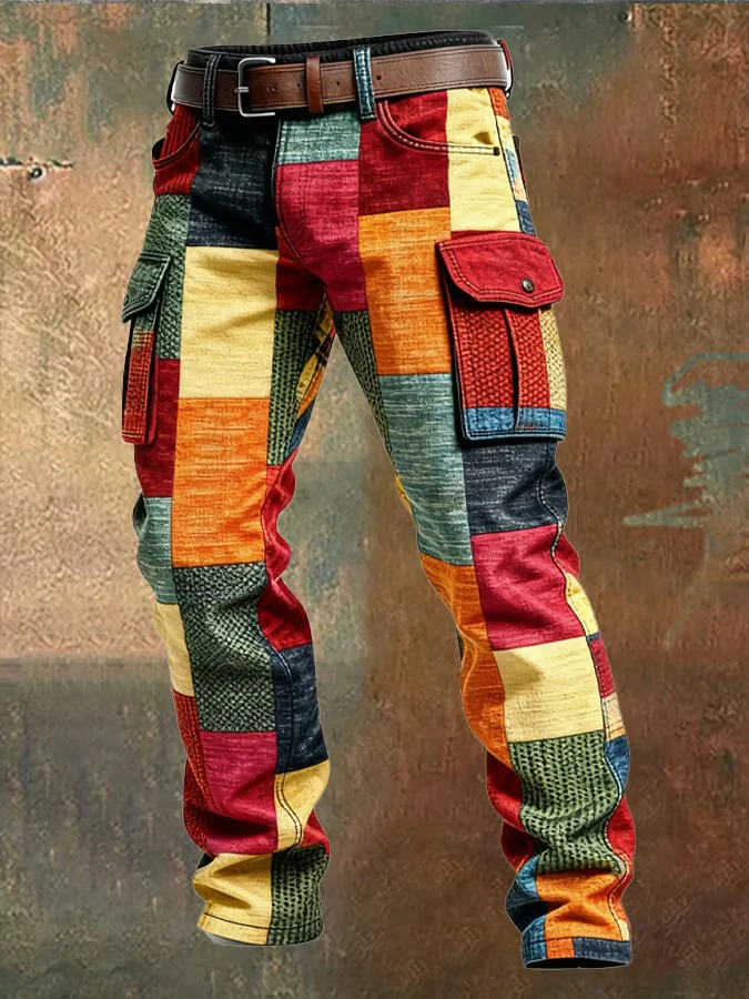 MAISON CLÉMENT PARIS™ | PANTALON CARGO HOMME PATCHWORK – Image 3