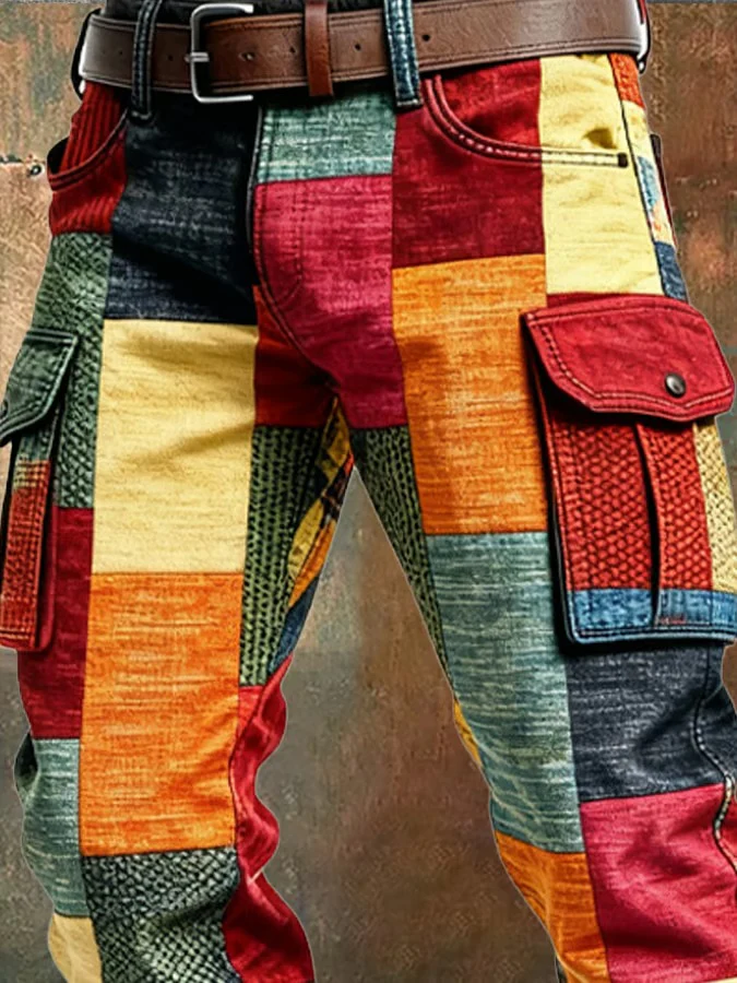 MAISON CLÉMENT PARIS™ | PANTALON CARGO HOMME PATCHWORK – Image 4