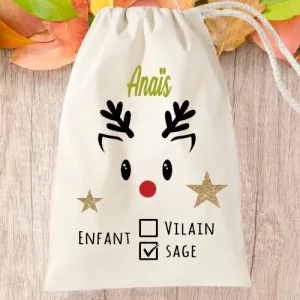 Hotte du Père Noël "Enfant sage"