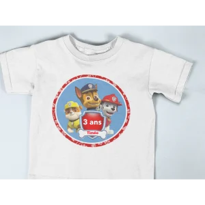 Tee-shirt Tout Petit Anniversaire "pat patrouille"