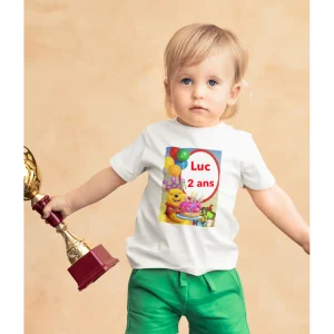 Tee-shirt Tout Petit Anniversaire "winnie"